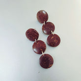Coconut shell earrings-Natural-Women's day gifts
